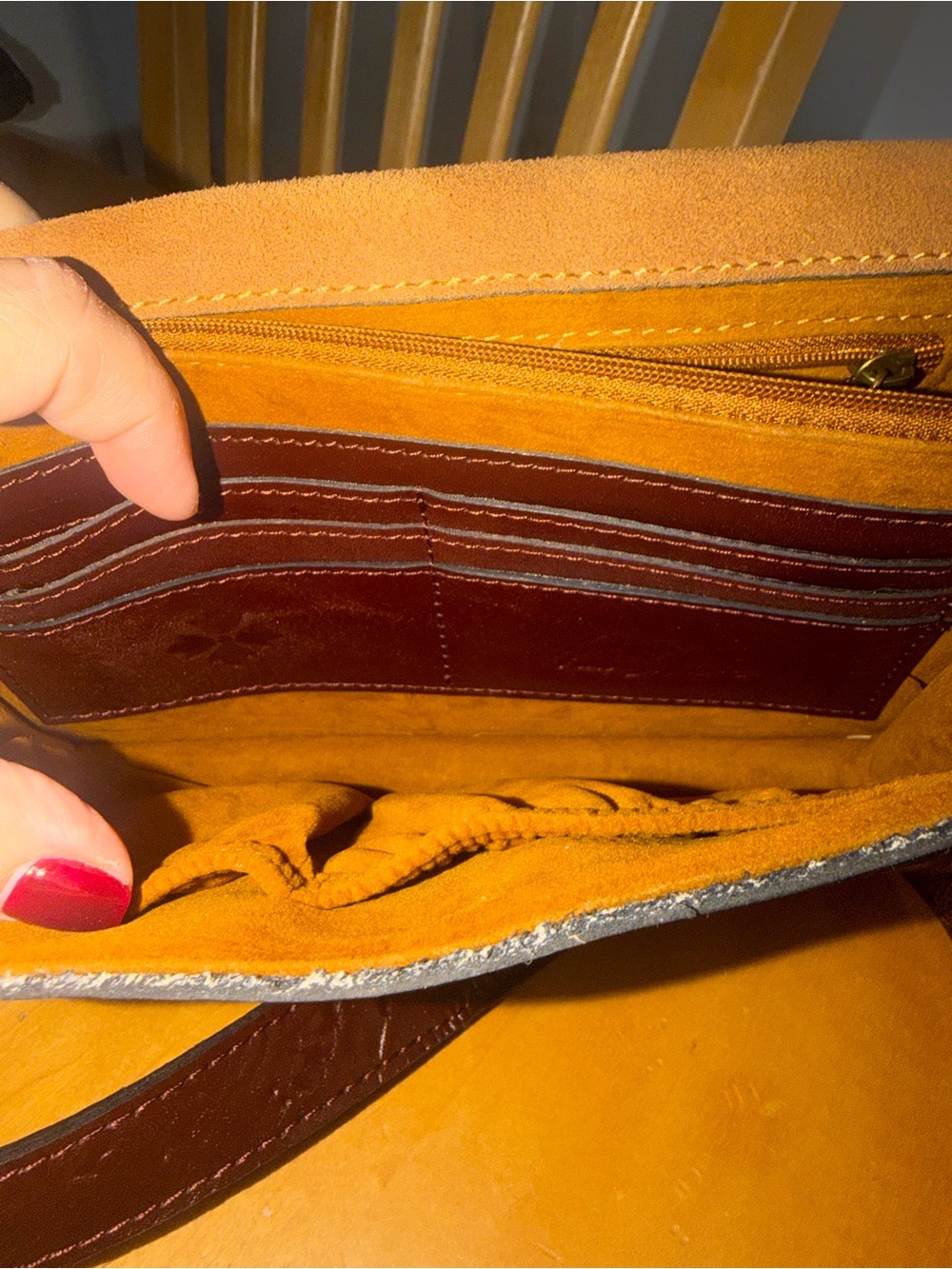 Patricia Nash Brown Floral Italian Leather Crossbody Sienna Sunset Collection - Picture 12 of 16